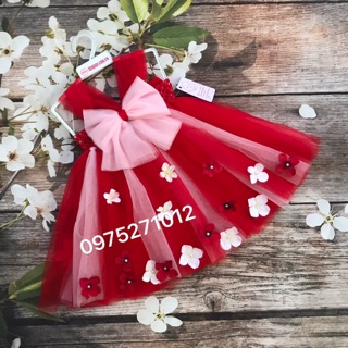Đầm công chúa cho bé ❤️FREESHIP❤️ Đầm công chúa đỏ 01