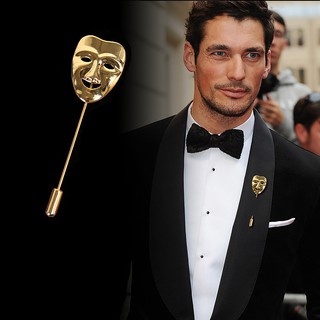 Trâm Ghim cài áo Vest nam Lapel Pin thời trang hình mặt nạ cười TR-108  {Phụ kiện Vest Nam - AdamZone}