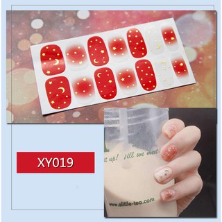 Bộ 14 miếng dán móng tay làm nail - Sticker dán trang trí móng tay họa tiết dễ thương