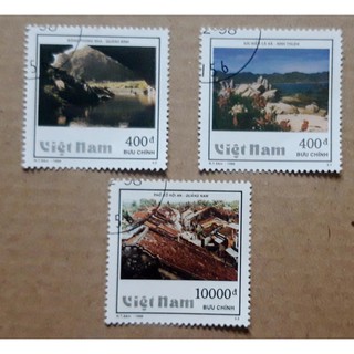 Tem sưu tập MS 771 Tem CTO Việt Nam Phong cảnh miền Trung 1998 ( 3 tem )