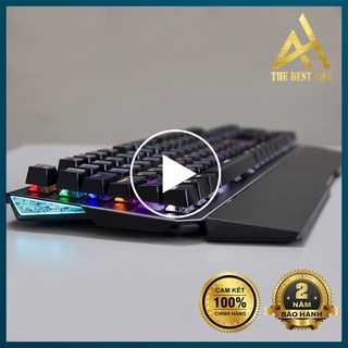 Bàn Phím Cơ Gaming Keycap Xuyên Led Đổi Màu Fuhlen Destroyer Bàn Phím Máy Tính Laptop Có Dây Keyboard Chơi Game
