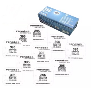 Bộ 10 Pin Đồng Hồ SR927SW 395 Renata Chính Hãng Vỉ 1 Viên