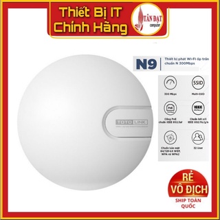 Thiết Bị Phát Wi-Fi ốp trần Totolink N9 V2 chuẩn N 300Mbps- Hàng Mới Năm 2021 - Bảo Hành 24 Tháng