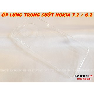 Ốp lưng trong suốt siêu mỏng cho điện thoại Nokia 7.2 Nokia 6.2 (ảnh chụp thật)