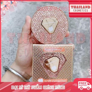 (Hàng chuẩn) Phấn nén 2 tầng Kiss Beauty hương đào Thái Lan