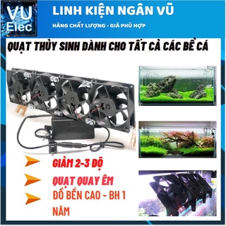 Quạt Thủy sinh bể cá có công tắc Bật tắt gắn trên quạt, Quạt êm không ồn