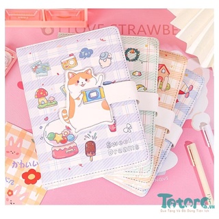 Sổ tay da A5 trang trí từng trang Thú Xù Chubby - Sweet Dreams 224 trang