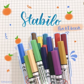Bút Viết Calligraphy STABILO Pen 68 Brush Nhà Cam