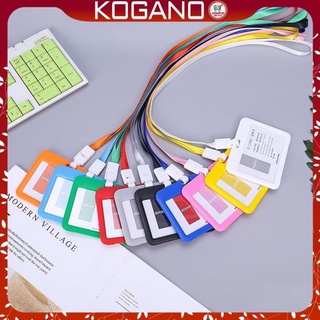 Dây đeo thẻ sinh viên, học sinh, nhân viên KOGANO dây đeo bảng tên hộp nhựa kèm dây treo SA-001359