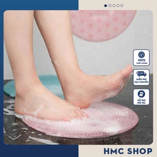 [Tấm Tròn] Tấm Silicon chà lưng massage lưng, massage chân
