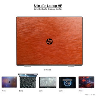 Skin dán Laptop HP màu cam xước (inbox mã máy cho Shop)