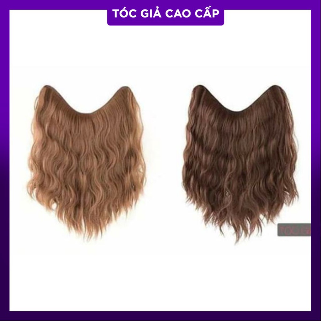 Tóc kẹp v xù ngắn