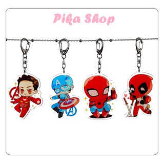 Móc khóa nhựa chibi Avengers