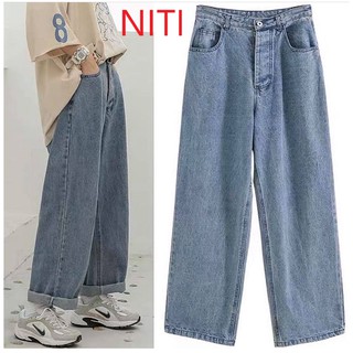 QUẦN JEAN ỐNG RỘNG NỮ CAO CẤP NITIQC DÀI RỘNG CỰC HOT HIT CHO NGÀY HÈ NĂNG ĐỘNG-NL123058