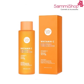Cathy Doll Nước hoa hồng dưỡng trắng da mờ thâm Whitamin C Brightening Toner And Essence 300ml