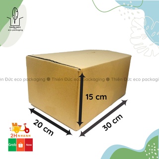COMBO 100 THÙNG GIẤY 30x20x15 CM GIÁ RẺ - BAO BÌ XANH - THÙNG CARTON dùng đóng hàng, chuyển đồ, lưu trữ đồ đạc