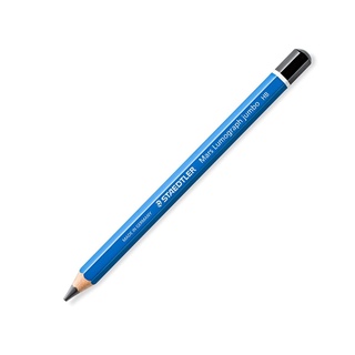 Bút Chì Gỗ HB Thân To Staedtler Mars Lumograph Jumbo 100J-HB - Thân Xanh