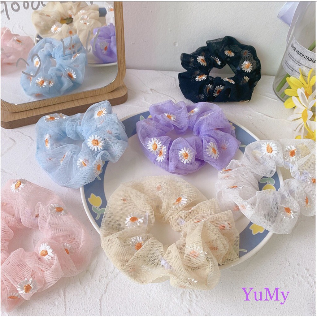Cột Tóc Scrunchies Daisy 🌼