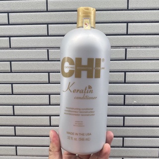 #chi_usa_chính_hãng_100% Dầu xả phục hồi tóc CHI Keratin Conditioner 946ml