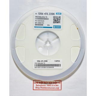 100 Con Điện Trở Dán 220K Kiểu 1206 SMD