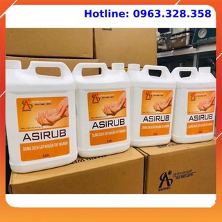 Nước rửa tay nhanh asirub can 5 lít- chính hãng