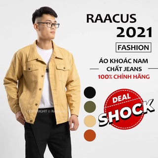 Áo khoác kaki nam unisex form rộng RAACUSSTORE, áo khoác bò nam phong cách denim ulzzang -D1AK269