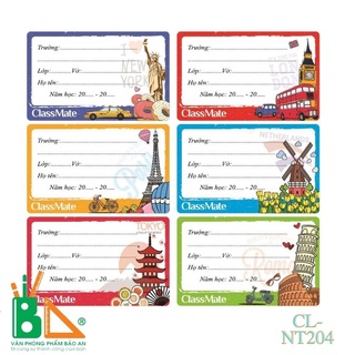 Nhãn vở Classmate Travel CL-NT204