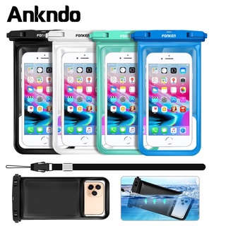 Túi đựng điện thoại ANKNDO chống nước thích hợp cho Samsung Xiaomi Redmi Note 10Pro Huawei P40 30 Lite