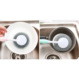 Dụng Cụ Cọ Xoong Nồi Có Tay Cầm - giao màu ngẫu nhiên