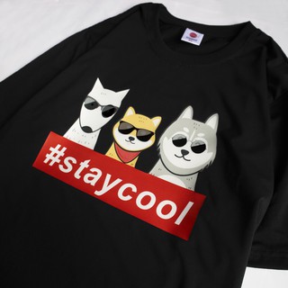Áo Phông Cotton Unisex Hoạ Tiết STAY COOL Mã 530