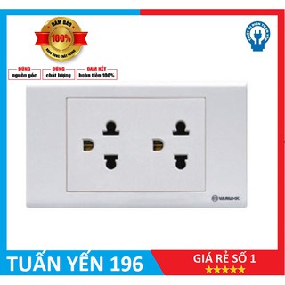 Ổ cắm đôi 3 chấu 16A – S18UE2 Sino Vanlock