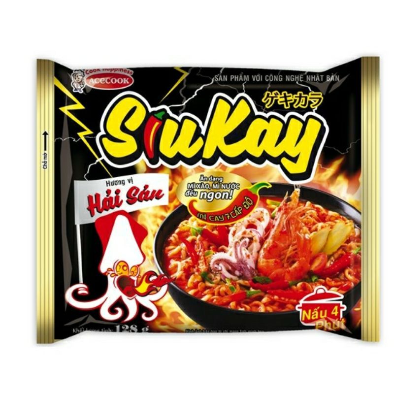 Combo 3 gói Mì tôm Siukay 127g