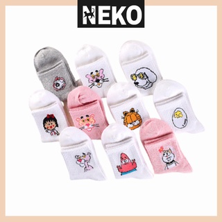 Vớ cao cổ hoạt hình, tất trên mắt cá nhiều mẫu NEKO
