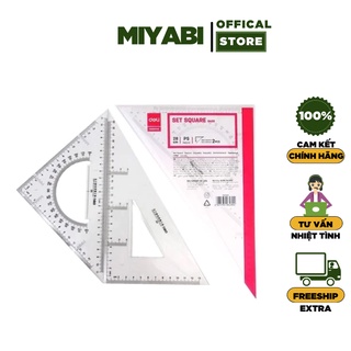 Bộ thước eke Deli 6440 34cm
