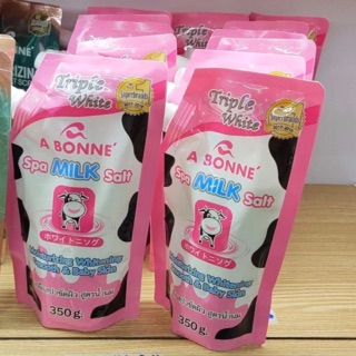 Muối tắm bò Abonne Milk Salt, sáng mịn da