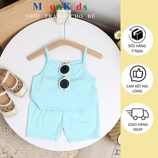 Bộ Hai Dây Quần Đùiquần áo hai dây bé gáibộ đồ 2 dây cho bé từ 6-18kg,quần áo trẻ em,áo hai dây minkymom