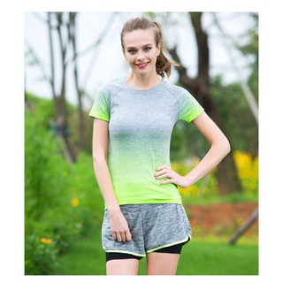 Áo Thể Thao Thời Trang Cộc Tay Nữ Tập Gym, Yoga Co Dãn Thoáng Mát TT11