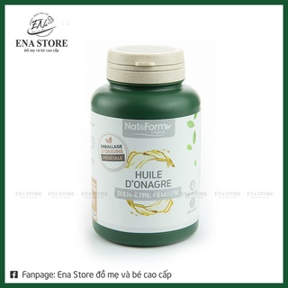 Tinh dầu Hoa Anh thảo Nat &amp; Form Huile Onagre 200 viên Pháp