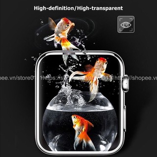 Kính cường lực apple watch full màn cong 3d dành cho series SE/7/6/5/4/3/2/1 size 38/40/41/42/44/45mm