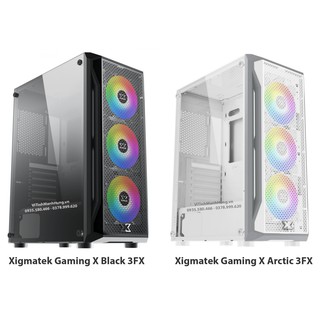 Vỏ Case Xigmatek Gaming X 3FX, ATX, kiếng cường lực, 3 quạt ARGB.