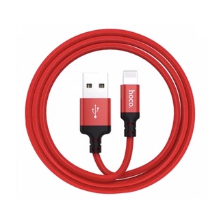 Combo 2 dây cáp sạc Hoco X14 ip 7/8/11/12/13pro max sạc nhanh 2.4A dây dài 100cm bọc dù chống gẫy gập cho Iphone và Ipad