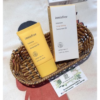 Kem Chống Nắng Lâu Trôi, Nâng Tone, Kiềm Dầu Nhẹ – Innisfree Intensive Long-Lasting Sunscreen SPF50+/PA++++ 50ml