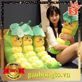 Gấu bông to Con Sâu 𝑯𝒂̀𝒏𝒈 𝑪𝒂𝒐 𝑪𝒂̂́𝒑, gối ôm hình thú nhồi bông Con Sâu siêu cute, gối ôm cho bé 1m2/70cm
