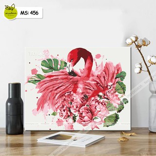 Tranh tô màu chim hồng hạc T456