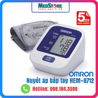 Máy đo huyết áp bắp tay Omron Hem 8712; bảo hành chính hãng 5 năm