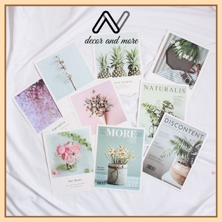 Postcard trang trí bìa tạp chí decor bàn học, phụ kiện chụp ảnh