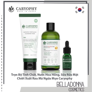 [CHÍNH HÃNG] Trọn Bộ Tinh Chất, Nước Hoa Hồng, Sửa Rửa Mặt Ngừa Mụn Caryophy Hàn Quốc