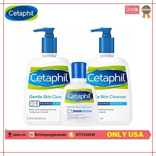 Set Cetaphil sữa rửa mặt / tắm CETAPHILl Gentle Skin Cleanser Face &amp; Body