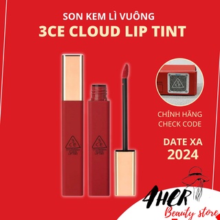 Son Kem lì 3CE Cloud Lip Tint vuông, chính hãng Date 2024