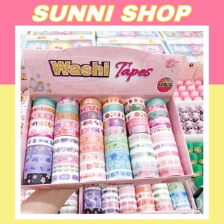 Cuộn Băng Dính Washi Tape Dài 5m Họa Tiết Dễ Thương Dùng Để Trang Trí Album Sổ Lưu Niệm